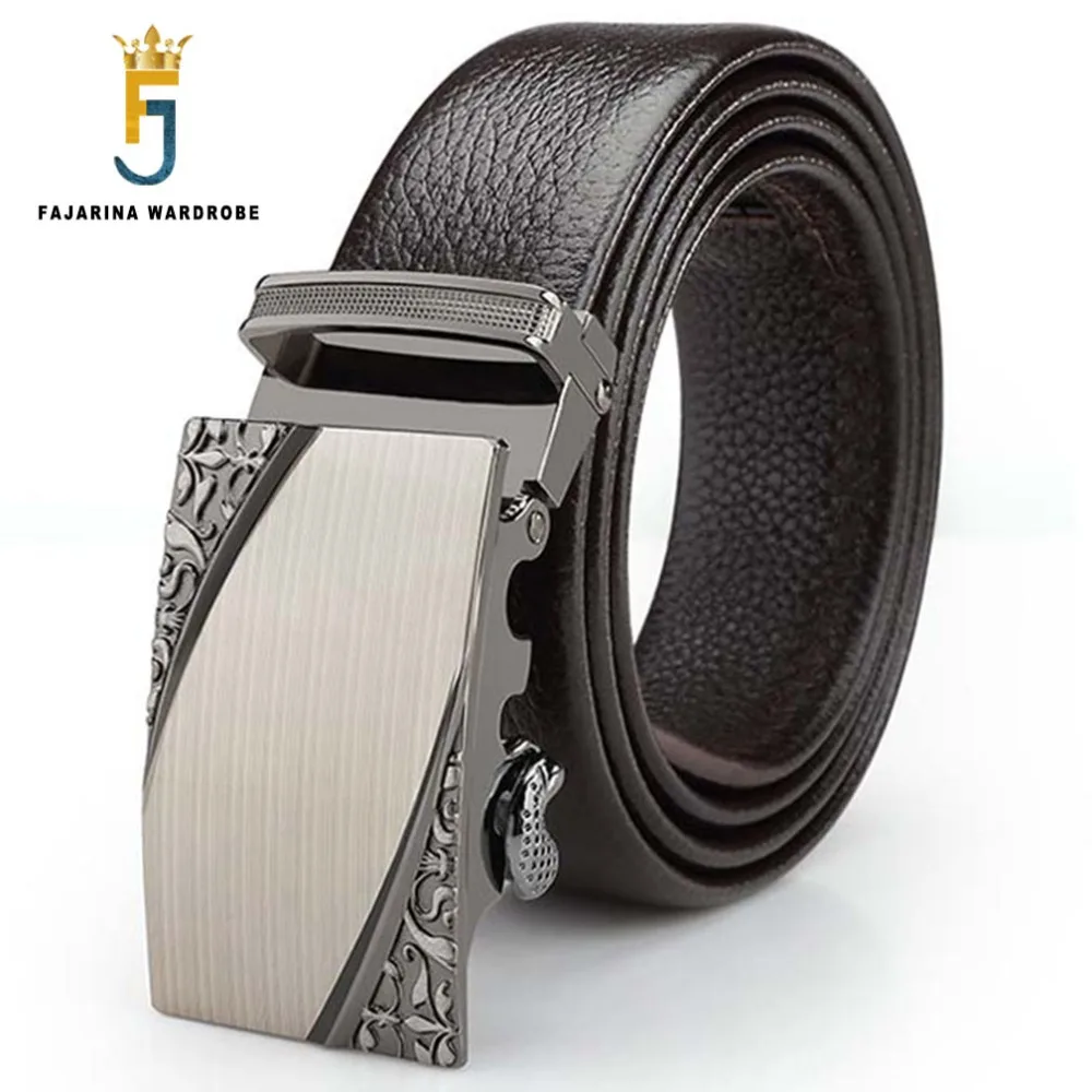 Мужской ремень из воловьей кожи с автоматической пряжкой ZDFJ026|leather belt automatic|belt for