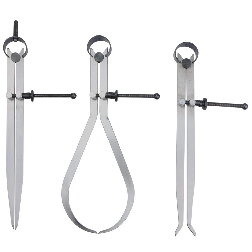 

Spring Inside Outside Divider Caliper Set 9.8-inch Machinist Tools 3-pack