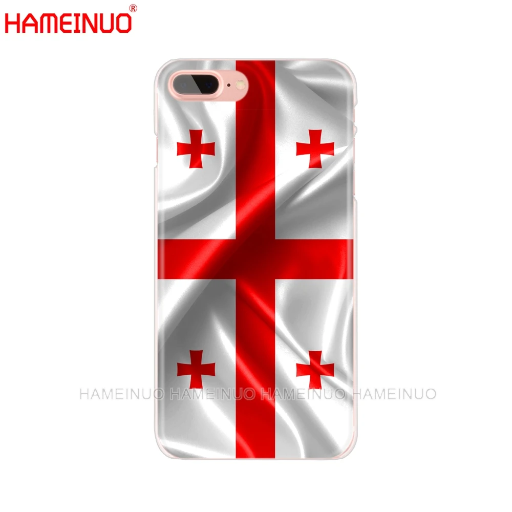 HAMEINUO грузинский Гранж флаг чехол для мобильного телефона iphone X 8 7 6 4 4s 5 5s SE 5c 6s