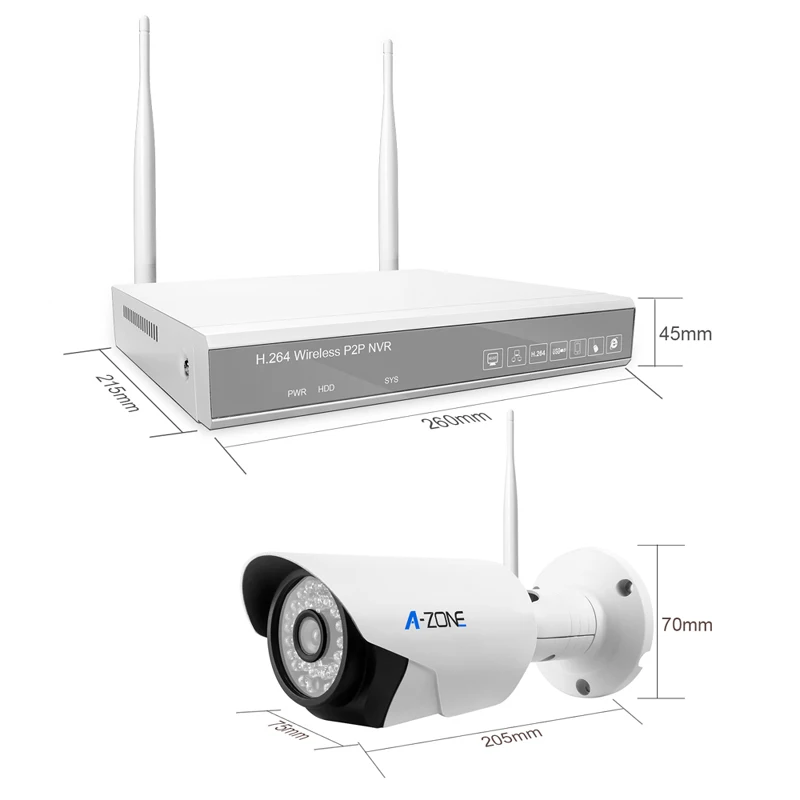 A-ZONE Горячие Смартфон Посмотреть Водонепроницаемый 720 P HD IP Видеонаблюдения