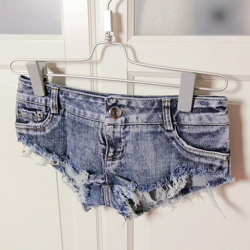 Сексуальные джинсовые шорты с низкой талией винтажные обтягивающие короткие