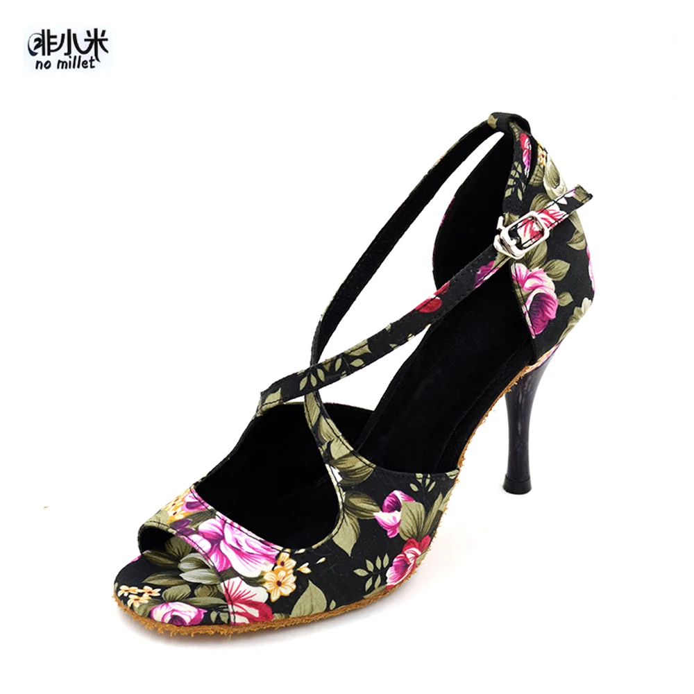 Не просо профессиональная танцевальная обувь 8 5 см каблук Zapatos De Baile Latino Латинская