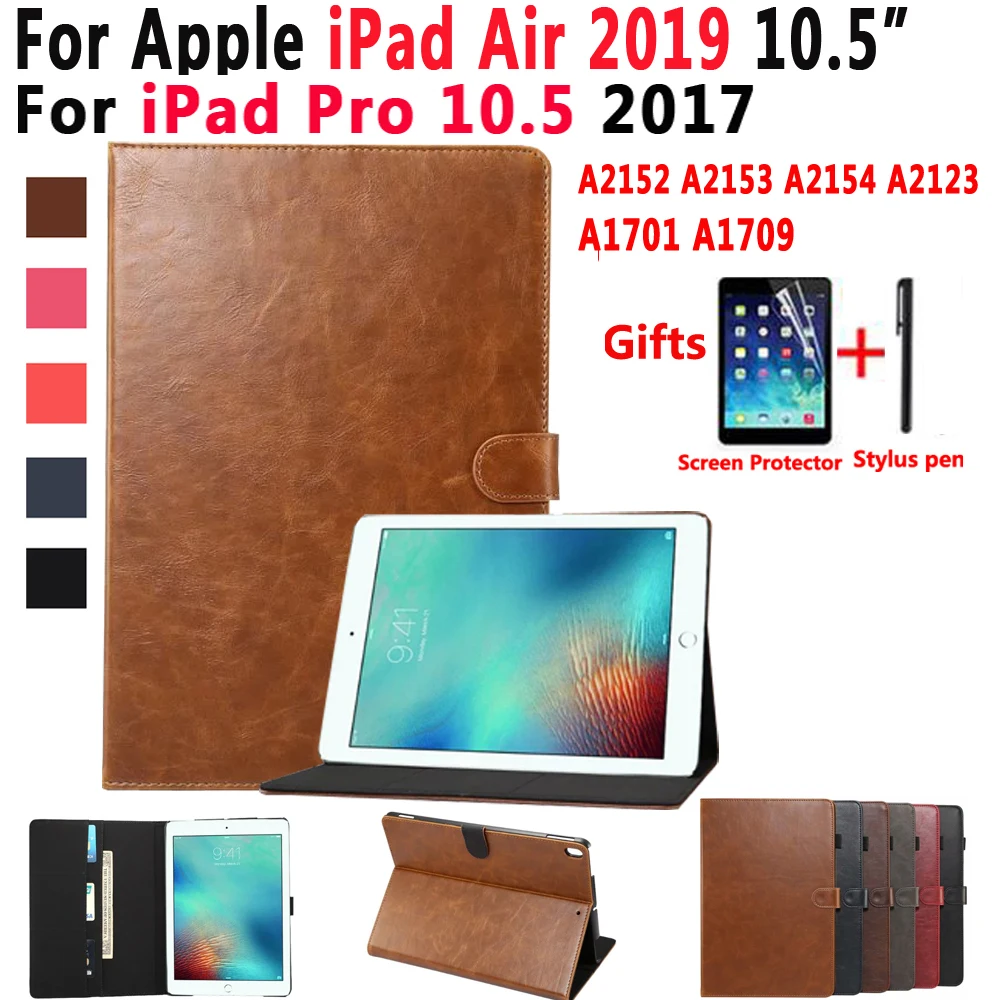 Кожаный чехол премиум класса для Apple iPad Air 2019 10 5 3 го поколения A2152 A2153 умный Pro A1701