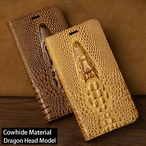 Dragon head Flip Case For iPhone 11 Pro 11 Promax XS Case Luxury leather Soft inner Shell For iphone 6 7 8 5 5S SE Back Cover