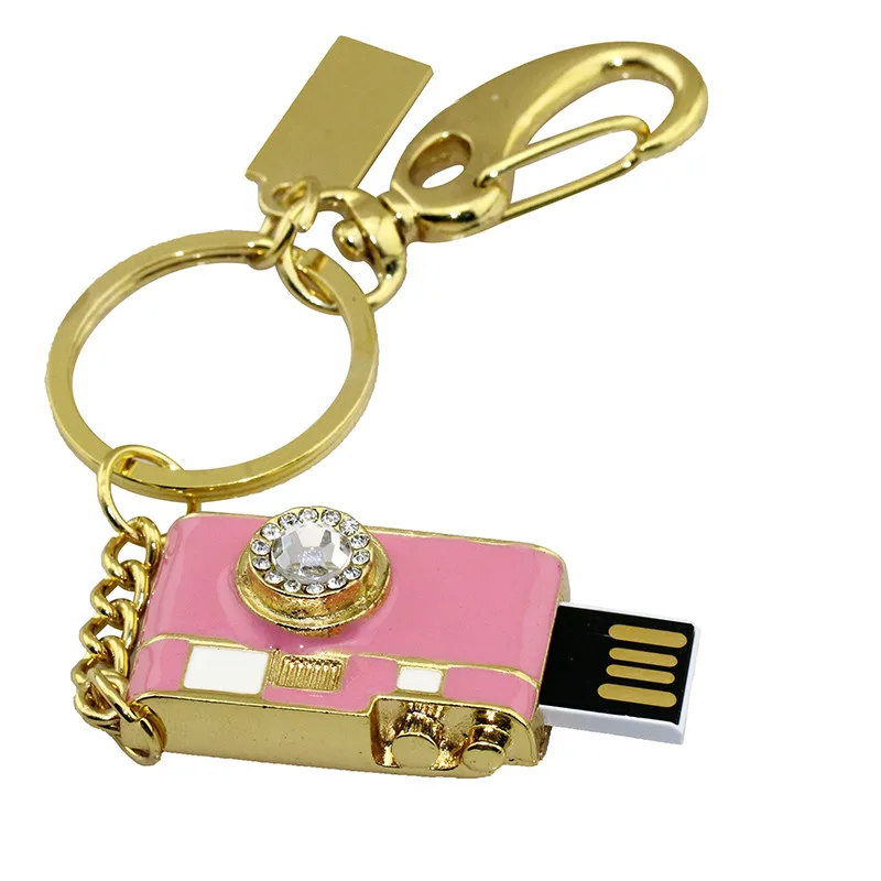 Кристальный брелок, USB флеш-накопитель, 128 ГБ, металлическая камера, ручка-накопитель, 4 ГБ, 8 ГБ, 16 ГБ, 32 ГБ, 64 ГБ, флешка, карта памяти, USB 2,0, U диск