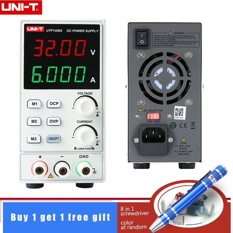 

UNI-T UTP1306S DC regulated power supply Switch type economical 32V/6A single output Supply AC 220V 50Hz
