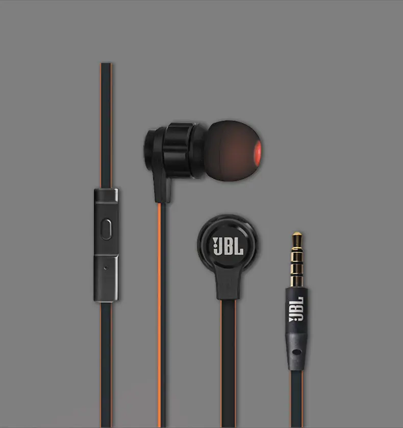 Проводная гарнитура JBL T180A наушники вкладыши с басами мобильный телефон