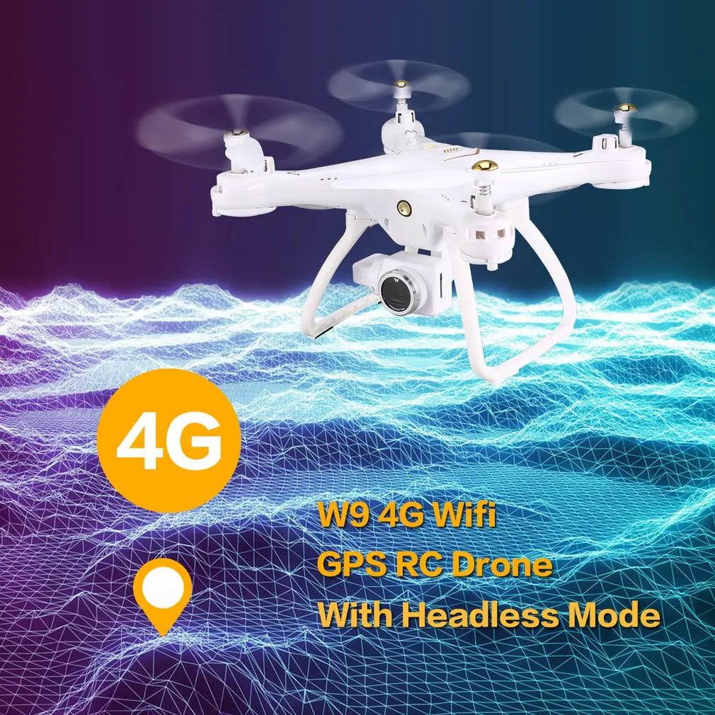 Attop W9 4G 5G Wifi gps 720P 1080P FPV камера передача в реальном времени Радиоуправляемый Дрон Квадрокоптер с безголовым режимом удержания высоты