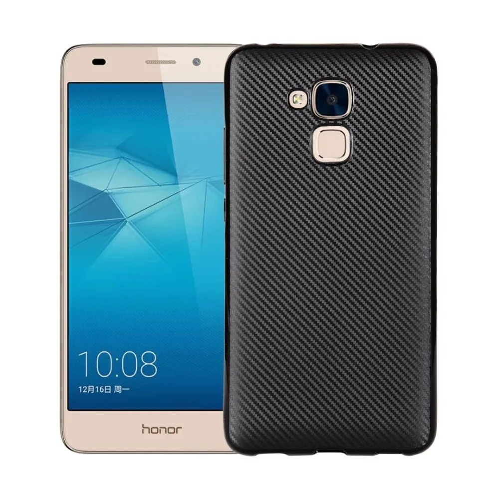 Новый мягкий чехол из углеродного волокна для Huawei Honor 5C силиконовый гелевый