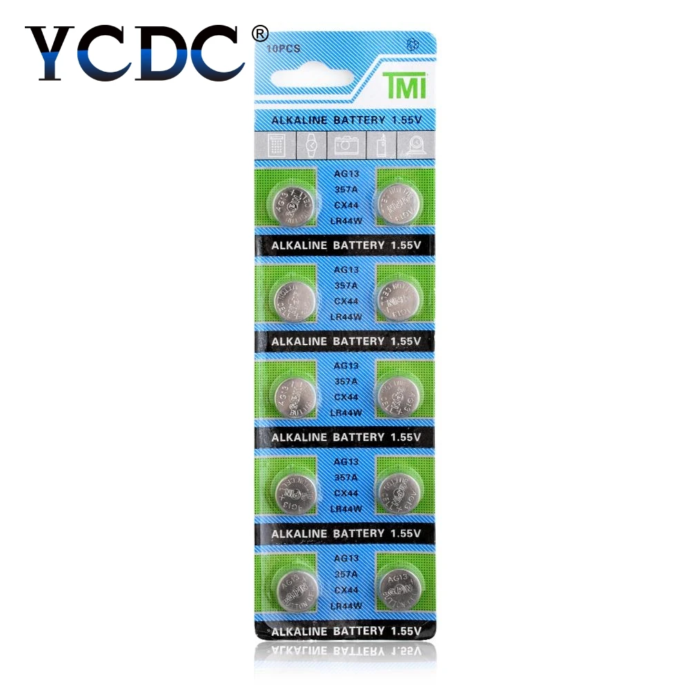 

YCDC 20PCS pilas bateria ag13 LR44 AG13 SR44SW AG8 AG9 AG10 AG11 AG12 AG13 1.5V Battery LR44 ag13 button cell batteries