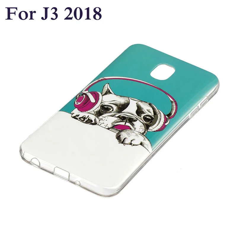 Luminous Case on sFor Coque Samsung Galaxy J6 2018 Cartoon Fundas For J3 J4 J7 J8 Soft Silicone Cover Cases |
