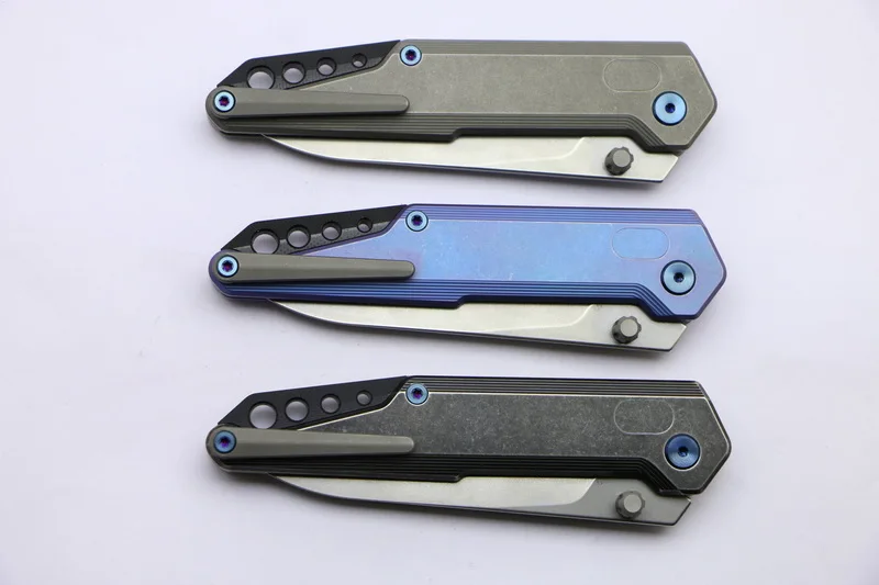 NOC MT-04 tactics folding knife KVT ball bearing M390 blade titanium handle camping hunting outdoor Survival knives EDC Tools |