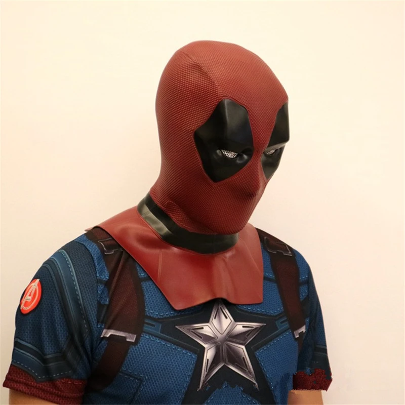 Аниме дэдпул супергероев Marvel Wade Winston Wilson Карнавальная маска ПВХ полный шлем маска для хеллоуина и карнавала вечерние реквизиты