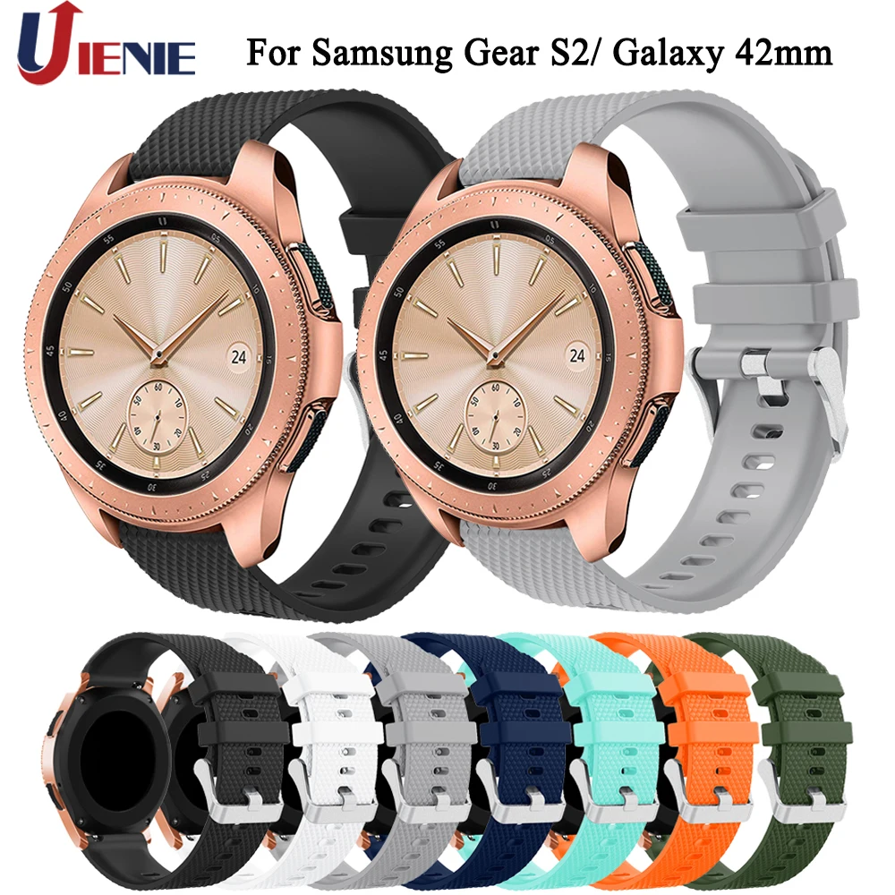 20 мм ремешок для часов Samsung Gear S2 Смарт часы силиконовый сменный Браслет Galaxy 42
