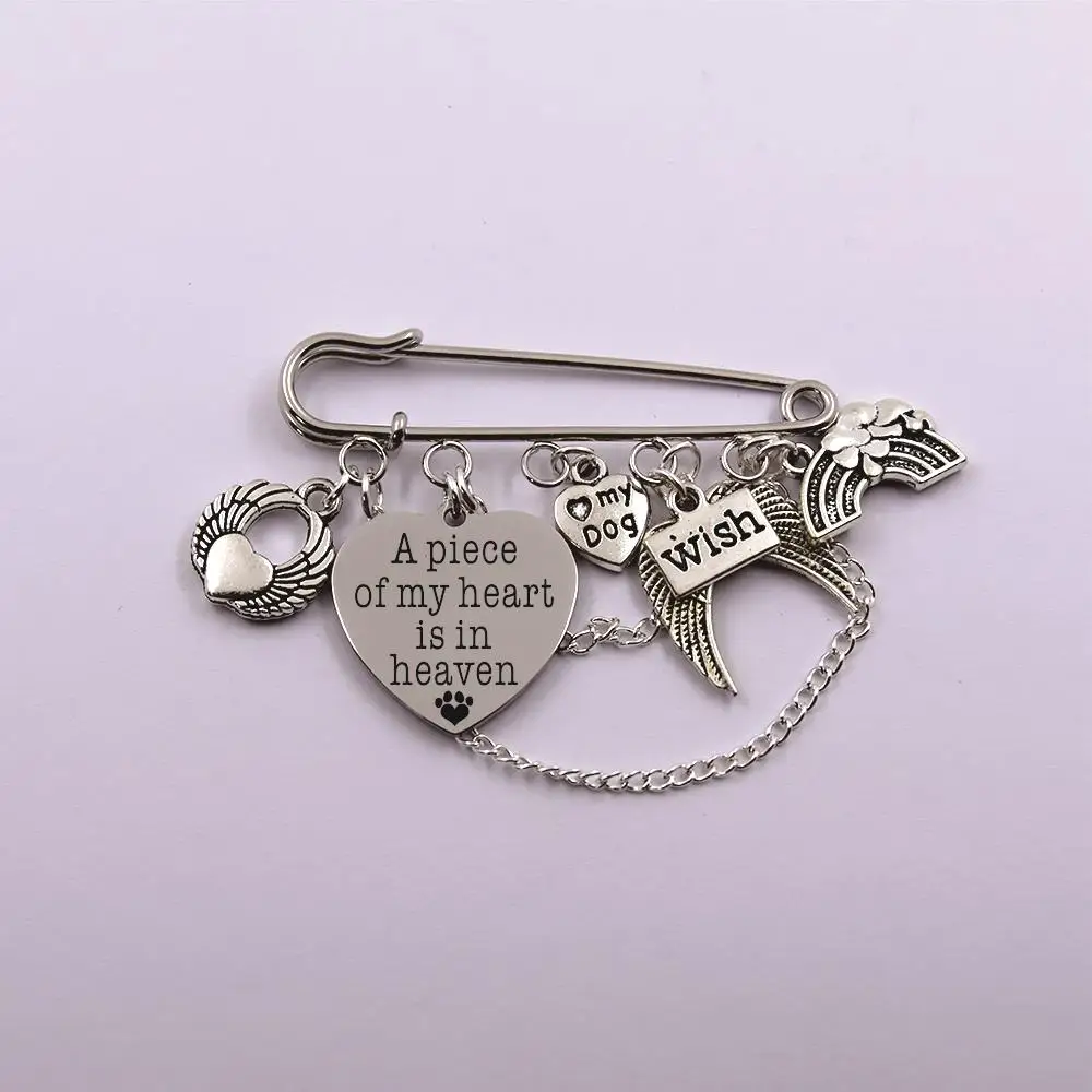 Принт в виде лап с крыльями ангела, ранибоу, мостик, собака, ангел, животное, потеря, животное, владелец, память, брошь, подарок для любимой собаки