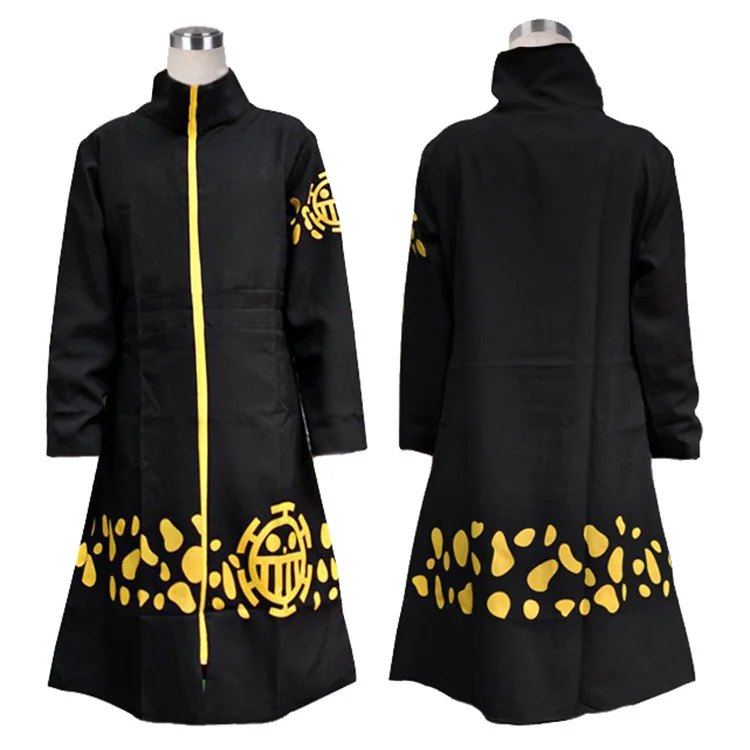 Аниме Цельный Толстовка Трафальгар плащ халат с капюшоном длинный Хэллоуин