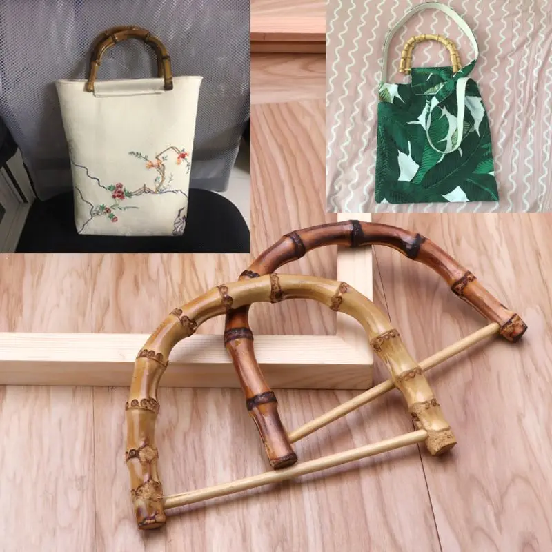1 шт. D/круглая бамбуковая ручка для ручной работы сумки DIY Tote Кошелек Рамка для изготовления сумки вешалка