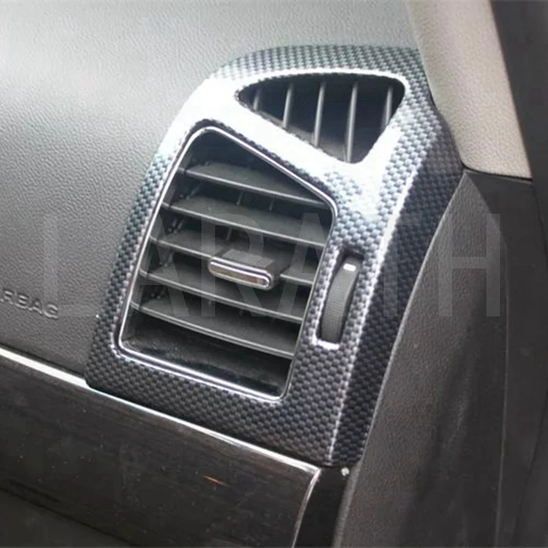 Для Chevrolet CAPTIVA 2012- углеродного волокна внутренняя Кондиционер AC вентиляционные крышки декоративная отделка выход рамки 2 шт./компл