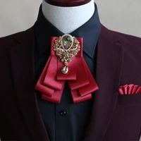 new free shipping fashion casual mens male new high grade diamond knot and bow tie the korean groom groomsman headdress