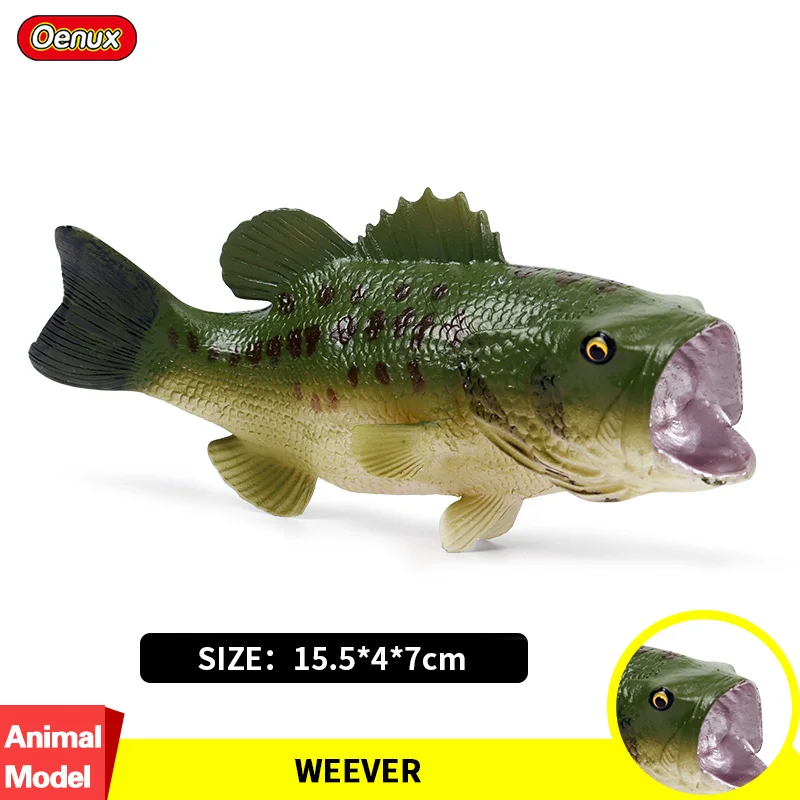 Реалистичная игрушка для детей Oenux Sealife имитация басов морских животных морской