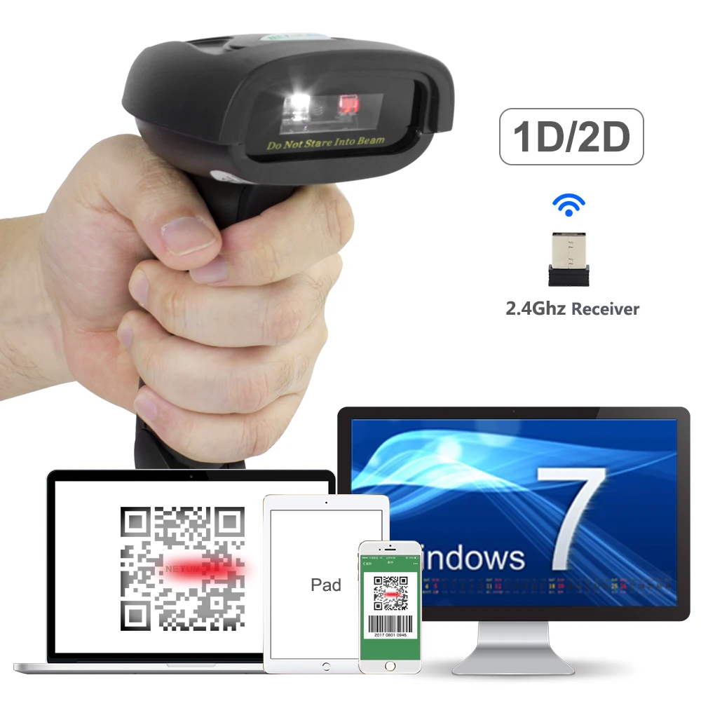 NT-1228W беспроводной 2D QR сканер штрих-кода и NT-1228BC Bluetooth CCD ридер NT-1228 USB проводной для