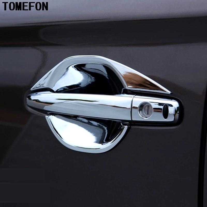 Подходит для 2013 2014 2015 2016 2017 MITSUBISHI OUTLANDER хромированная крышка ручки двери + чаши