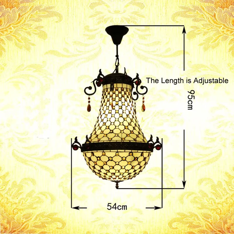 Подвесной светильник FUMAT с витражными вставками Luminaria Lustre Hanglamp Белый Черный