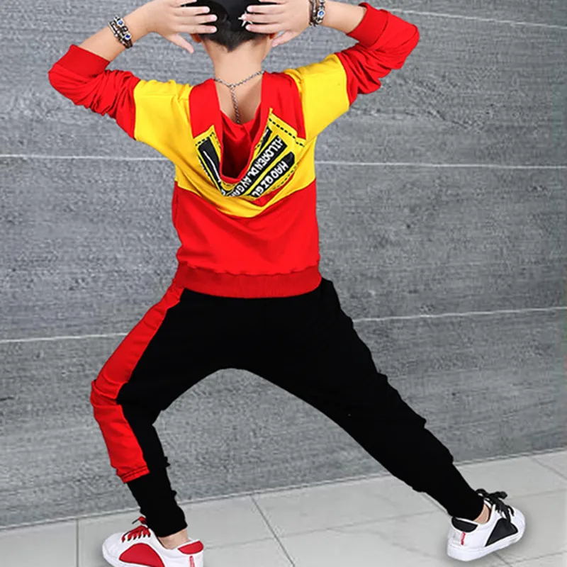 Fashion Boys Clothing Sets Cotton Sport Suit For Clothes 2018 Spring Kids Set Children Hip Hop Style 4-16Y |