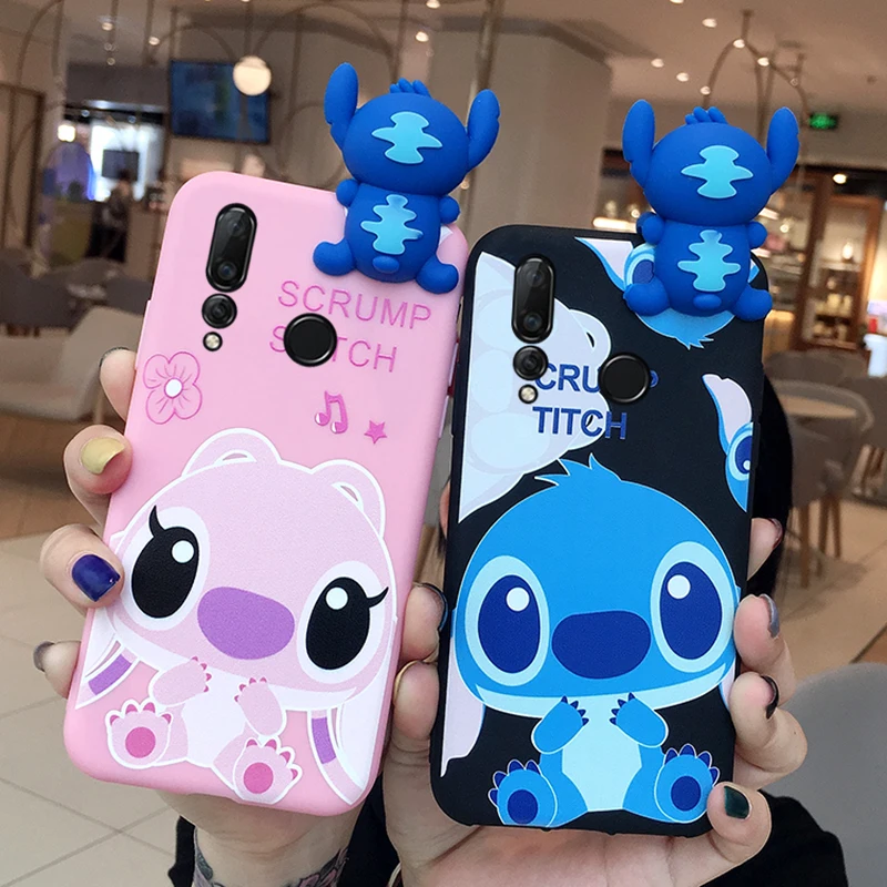 P30 pro силиконовый чехол 3D мультяшный стежок задняя крышка для Huawei P20 P10 plus nova4 4E/nova3