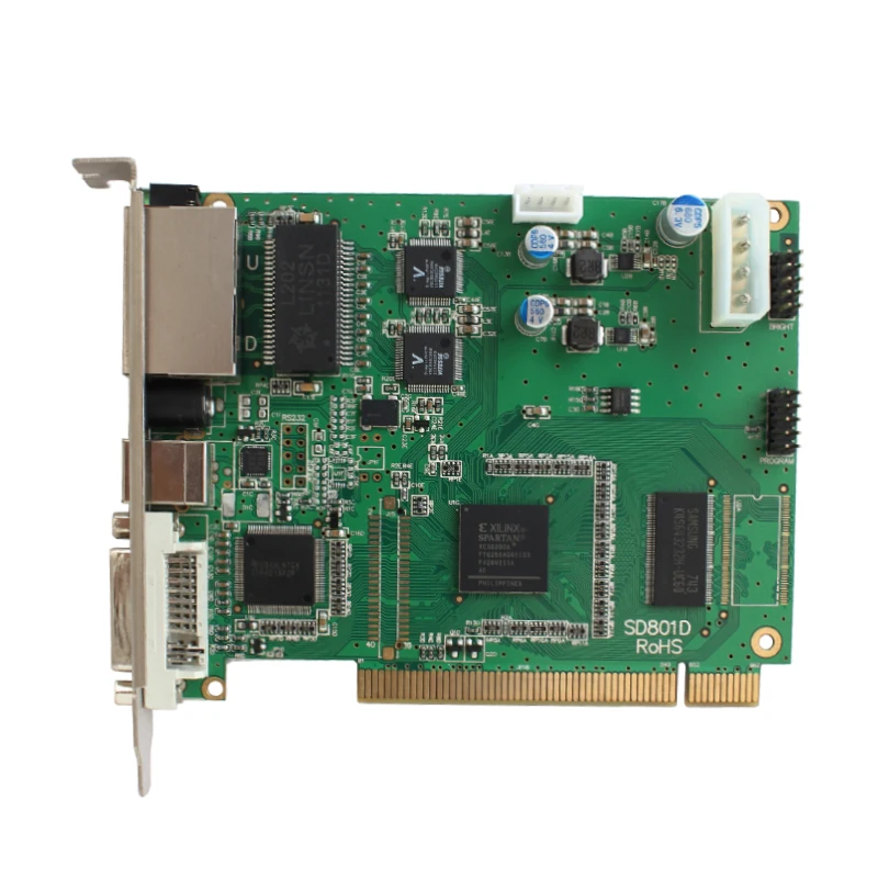 Оригинальная linsn ds801 ds801d стандартная отправляющая карта для одноцветного