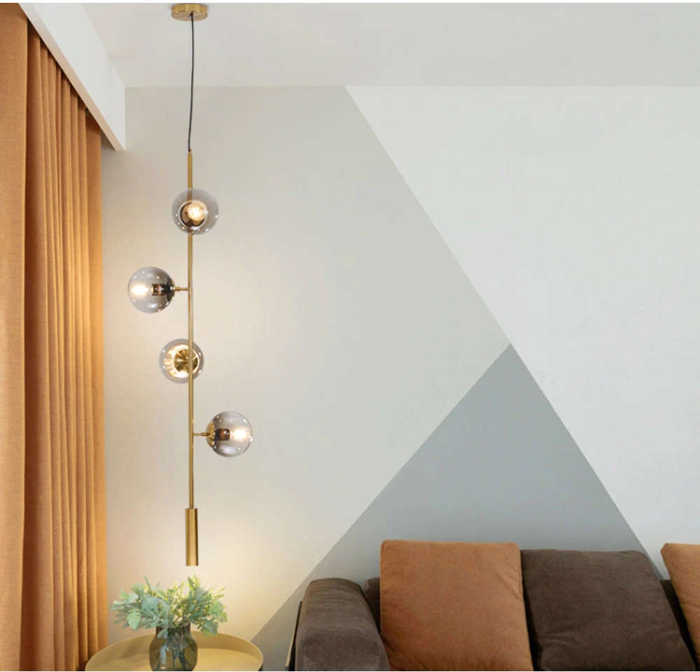 Globe Glass ball led Chandeliers Industrial Edison Chandelier Fixture Nordic Modern Chandelier Lighting Handing Lamp E27