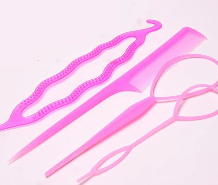 4 шт./компл. пластиковое приспособление для Укладки Волос Стайлинг бигуди