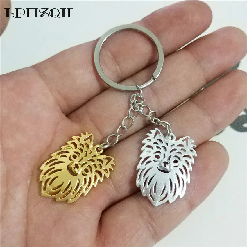LPHZQH модный брелок для ключей с длинными волосами Чихуахуа милый сумки Подвеска