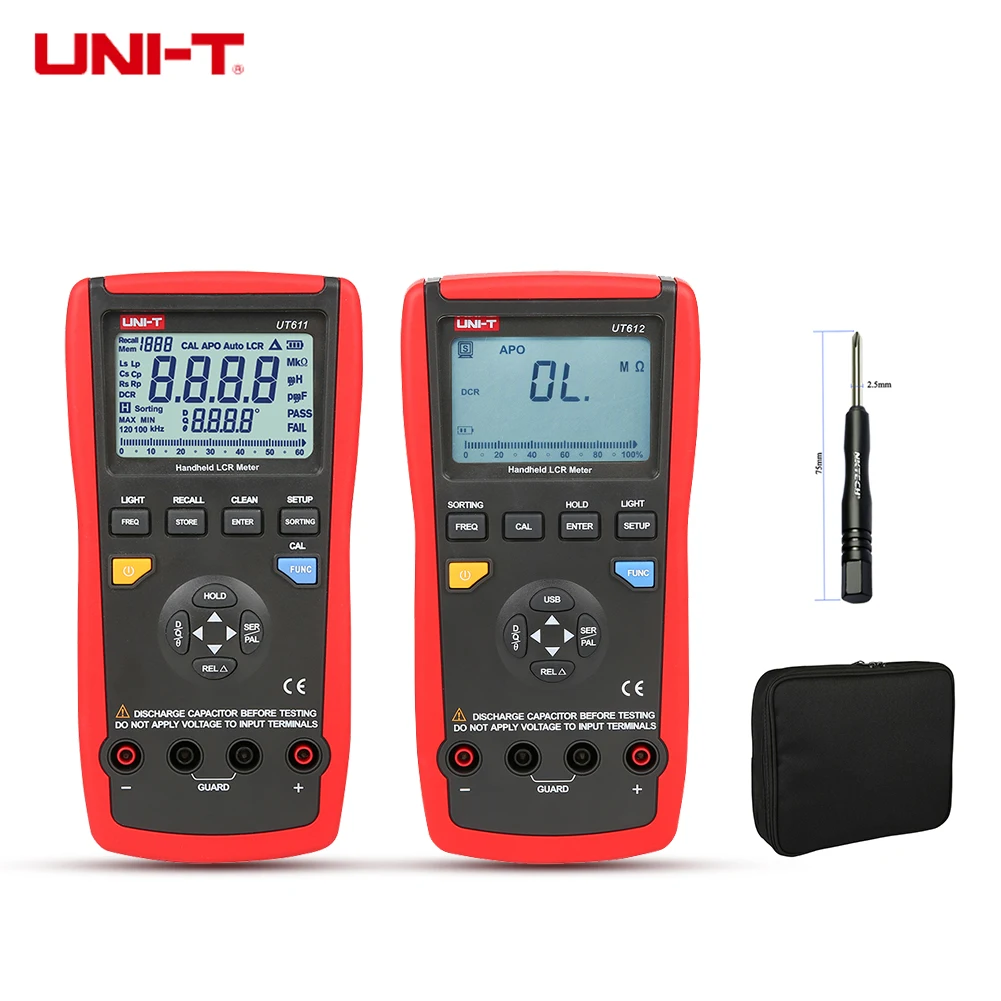 UNI T UT612 USB Интерфейс 20000 графы LCR метров ж/индуктивность частота Тесты и отклонение