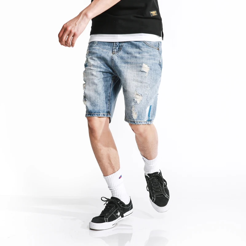 Новинка 2018 летние джинсовые шорты облегающие брюки с дырками повседневные