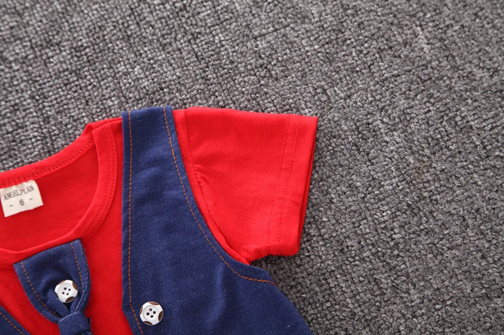 Summer Kids Boys Clothes Gentleman Suit For Baby Boy Children Clothing Set 2pcs T Shirt Shorts Pants Outfit 1 2 3 Years