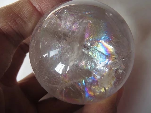 Natural Clear Quartz Rainbows Ball Crystal Sphere Orb Healing 176g | Дом и сад