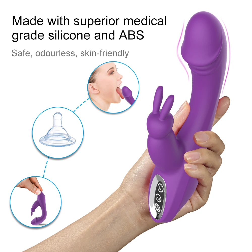 G spot кролик вибратор перезаряжаемый водонепроницаемый вибрирующий
