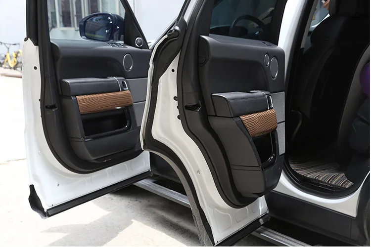 Для Land rover Range Rover Sport Range rover Sport- ABS пластмассовый задний ряд AC Outlet Frame Cover Trim Sands Wood Grain