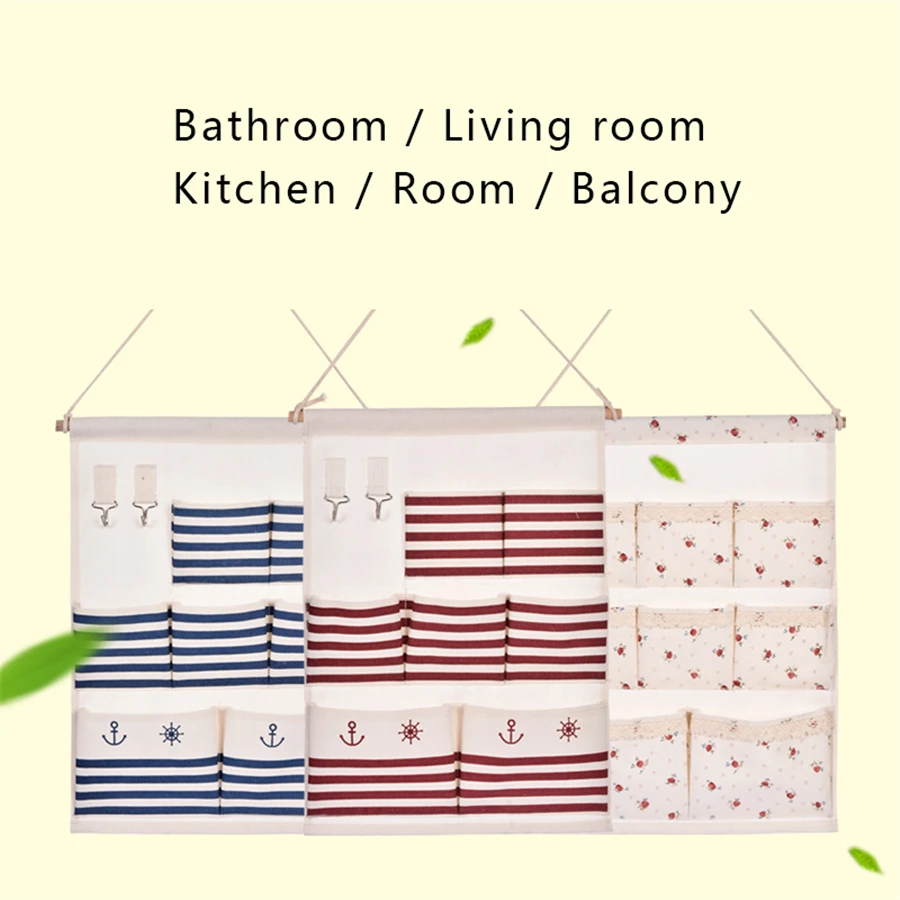 Cartoon Bedroom Bag Organizer And Storage Linen Baby Bed Rangement Organizadores Hanging For Toys QQI06 |