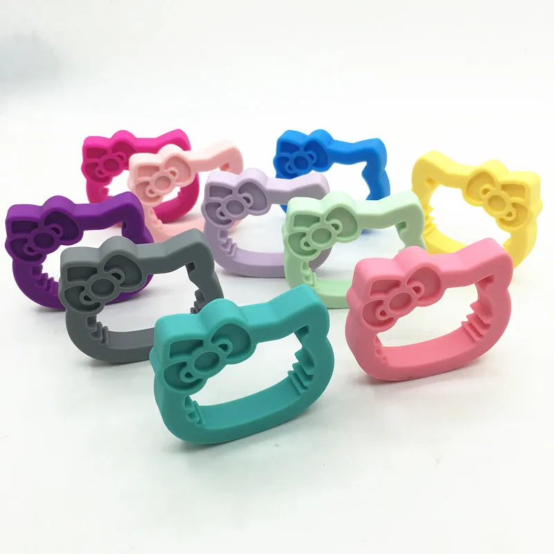10 шт./лот силиконовая детская мини подвеска hellokitty соска сделай сам Прорезыватель