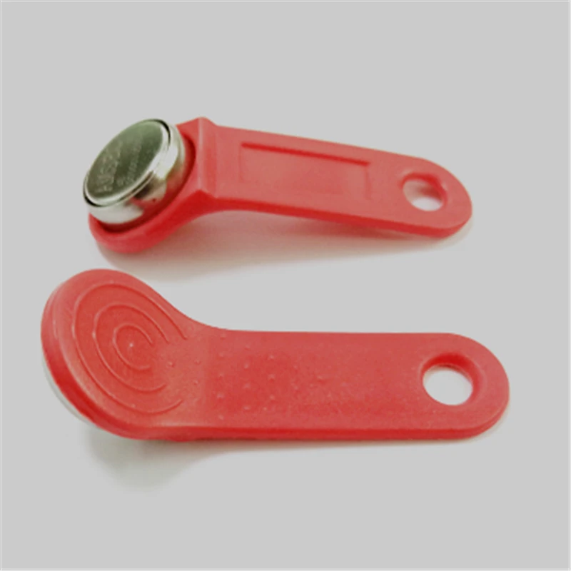 

200 pcs waterproof TM1990A-F5 ibutton with red holders