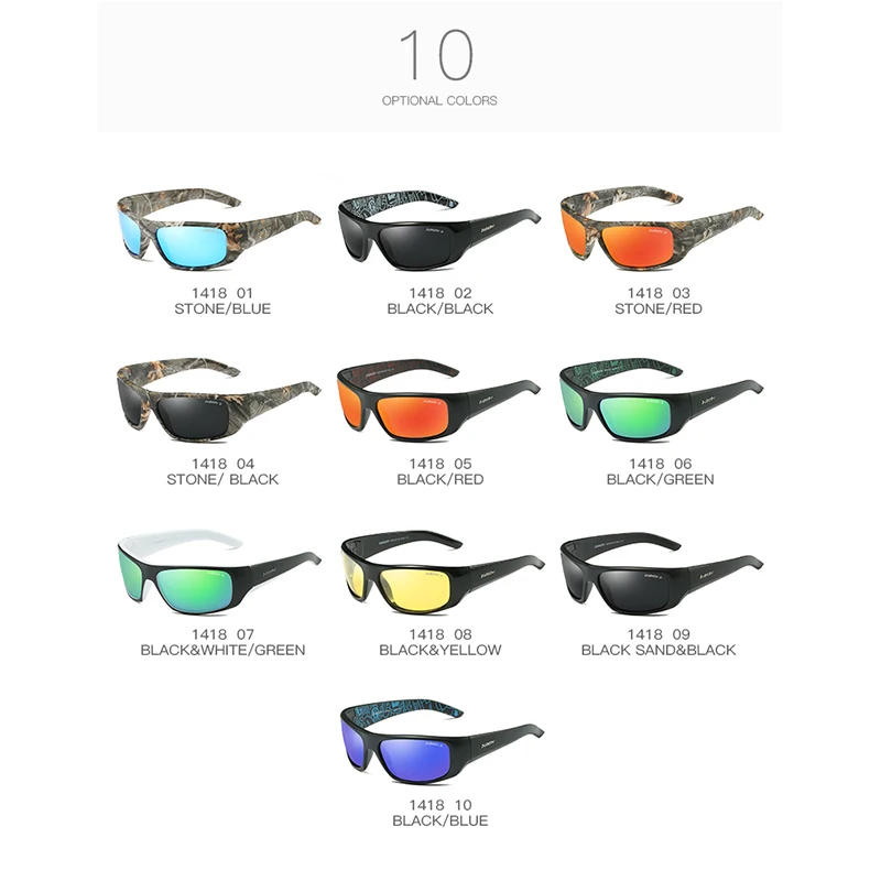 Sports Polarized Camo Sunglasses Fishing  Men UV 400 PC Frame Outdoor Driving Camping Cycling Eyewear Glasses enlarge