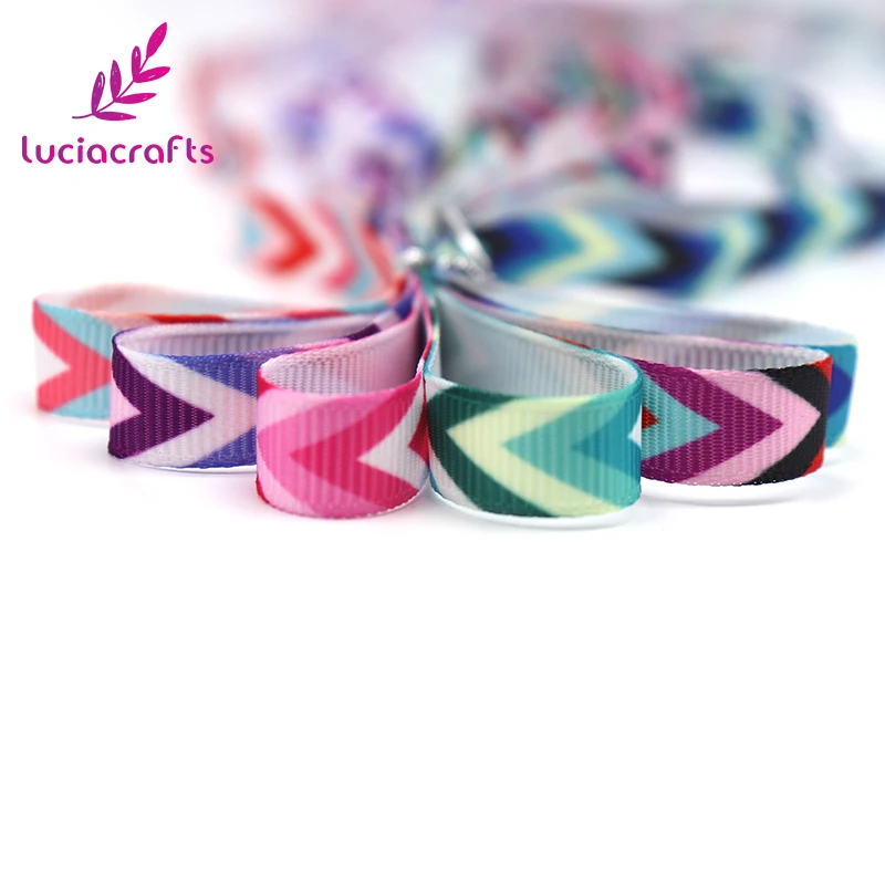 Lucia crafts, 5 лет/6 лет, 10 мм, лента в полоску с волнистым принтом, корсажные ленты, бант для волос, аксессуары для одежды, материалы ручной работы S0308