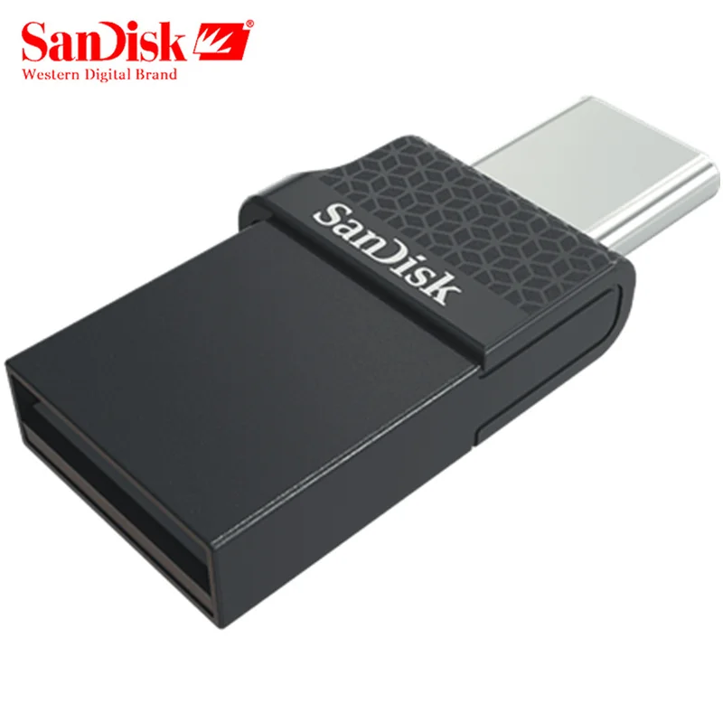 SanDisk OTG type C USB флэш накопитель 64 ГБ 32 128 Гб двойной флеш Кле флешка Минимальный для