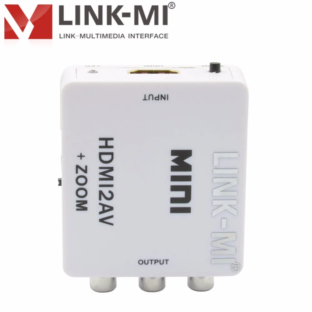 Мини конвертер HDMI в CVBS hdmi 2 av мини бокс HD сигнал аудио и видео выход NTSC PAL два ТВ