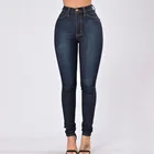 Женские эластичные узкие джинсы, белые эластичные Стрейчевые джинсы, размера плюс 3XL с высокой талией, потертые повседневные джинсовые брюки-карандаш, женские джинсы
