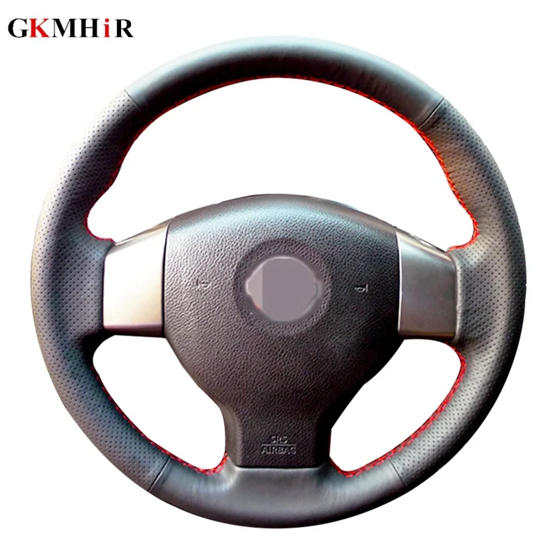 Чехол на руль автомобиля из искусственной кожи для Nissan Tiida 2004-2010 Sylphy 2006-2011 Versa 2007-2011