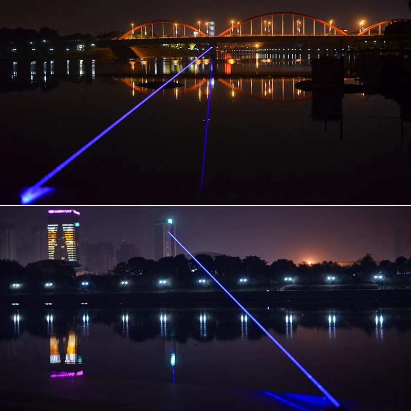 CWLASER 5 в 1 Мощность Фул 1500 МВт/3000 МВт реальные 450nm фокус Военная Униформа синий