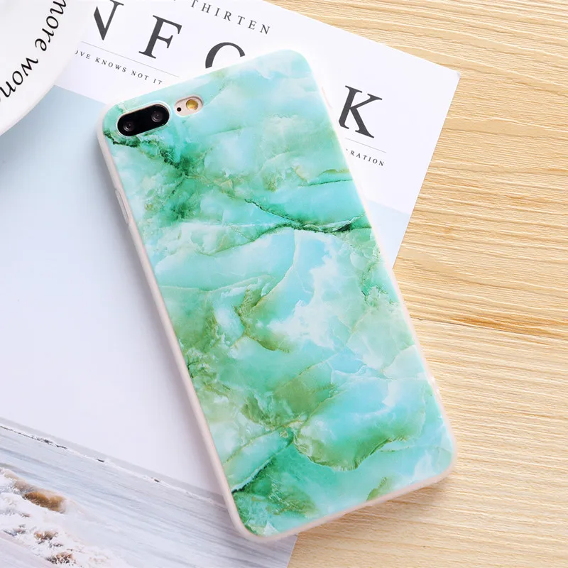 Чехол для iPhone 6 6s 7 8 Plus X 5 S SE гранитный скраб изображение мрамора окрашена